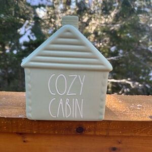 Rae Dunn Cozy Cabin Mint Green Accent